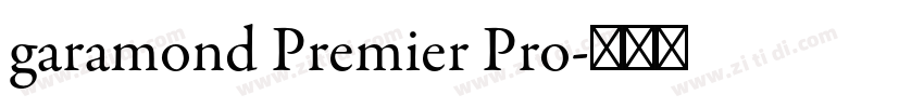 garamond Premier Pro字体转换
